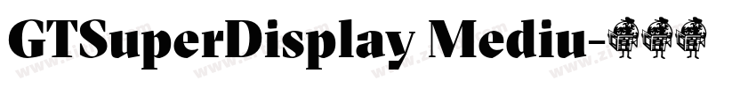 GTSuperDisplay Mediu字体转换